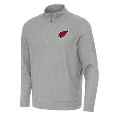 Arizona Cardinals Antigua Subtle Quarter-Zip Top Heather Gray | NFL