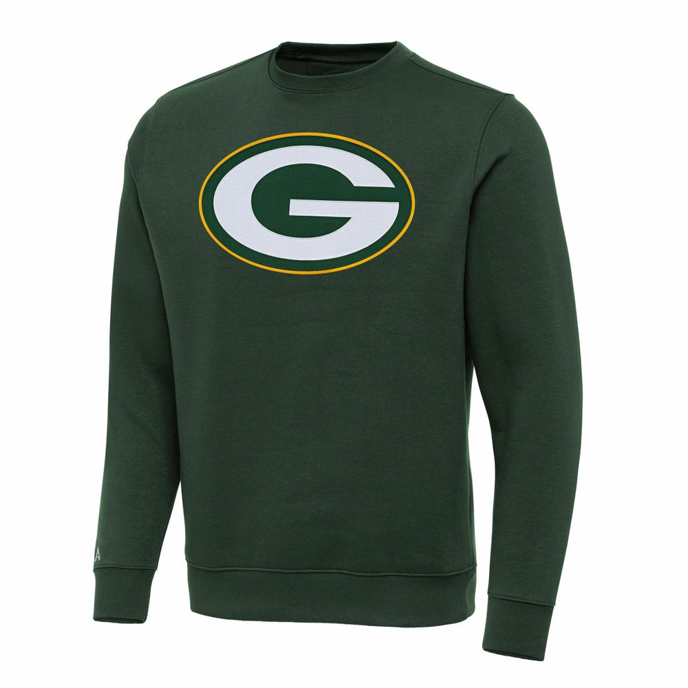 Green Bay Packers Antigua Victory Pullover Sweatshirt Hunter Green | NFL