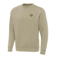 Minnesota Vikings Antigua Victory Pullover Sweatshirt Khaki | NFL