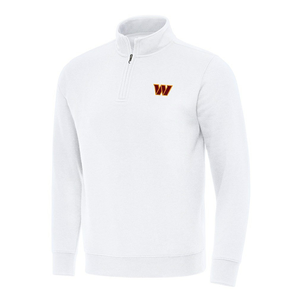 Washington Commanders Antigua Victory Quarter-Zip Pullover Top White | NFL