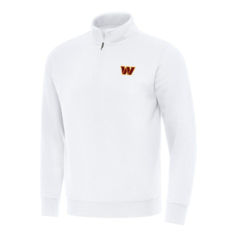 Washington Commanders Antigua Victory Quarter-Zip Pullover Top White | NFL