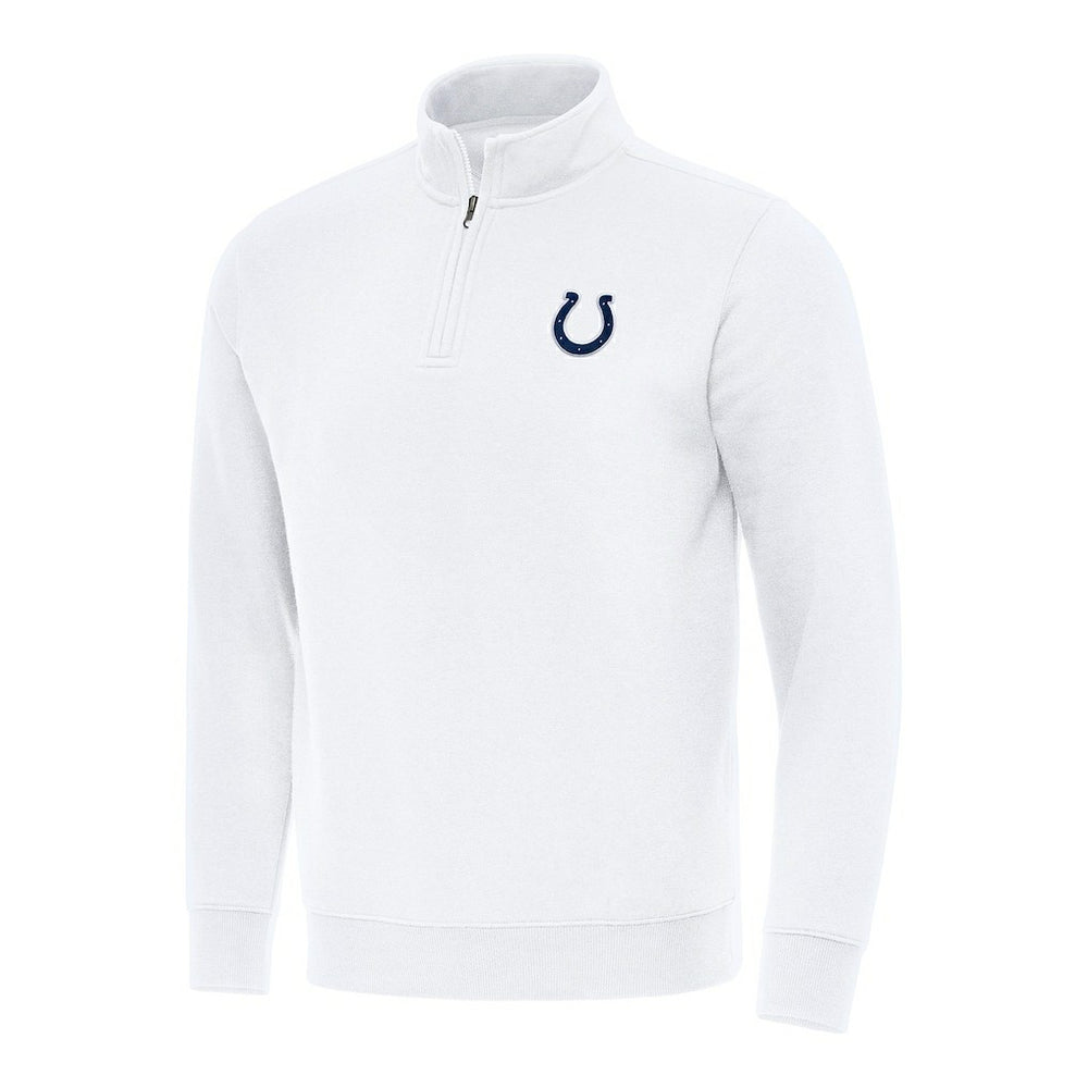 Indianapolis Colts Antigua Victory Quarter-Zip Pullover Top White | NFL