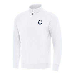 Indianapolis Colts Antigua Victory Quarter-Zip Pullover Top White | NFL