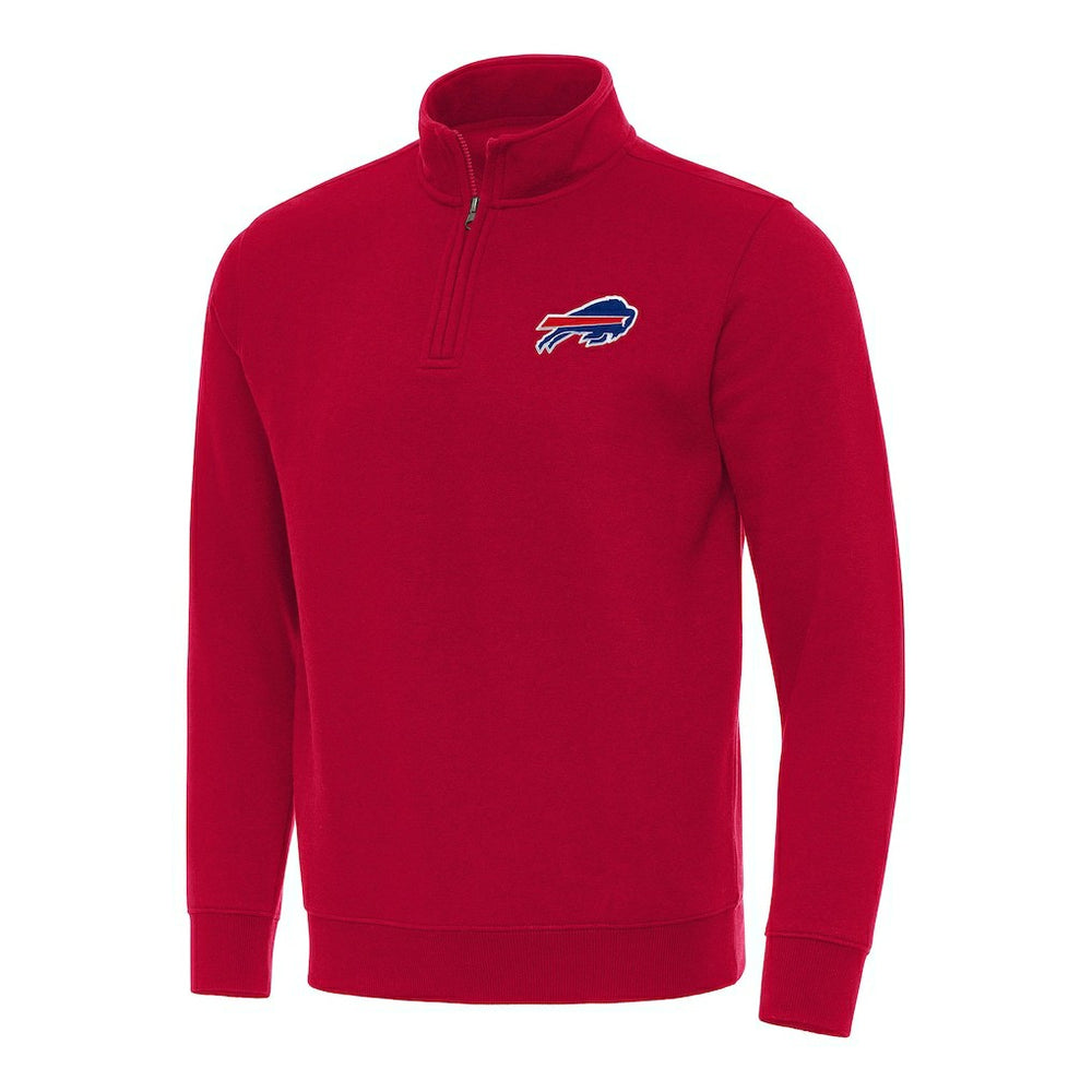 Buffalo Bills Antigua Victory Quarter-Zip Pullover Top Red | NFL
