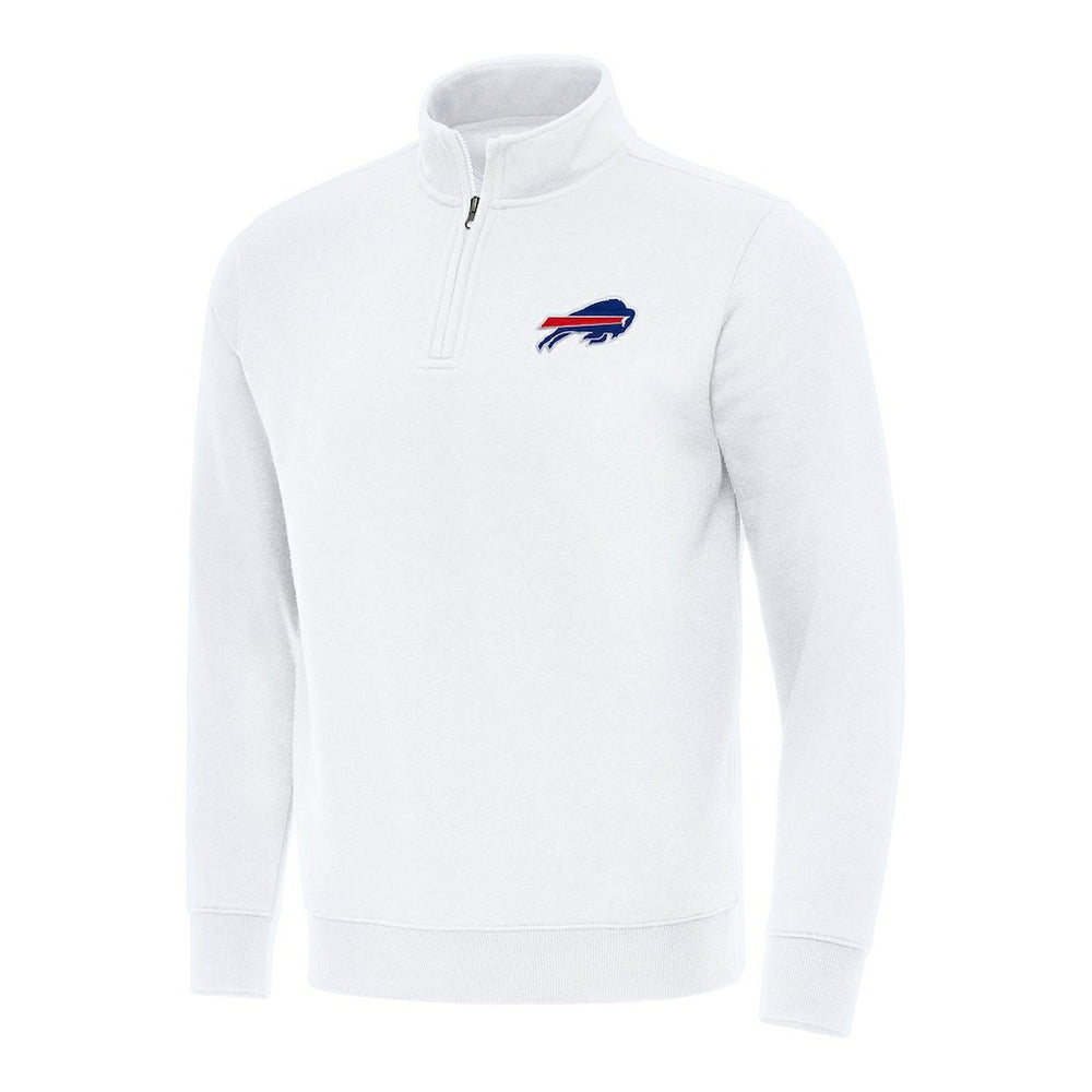 Buffalo Bills Antigua Victory Quarter-Zip Pullover Top White | NFL