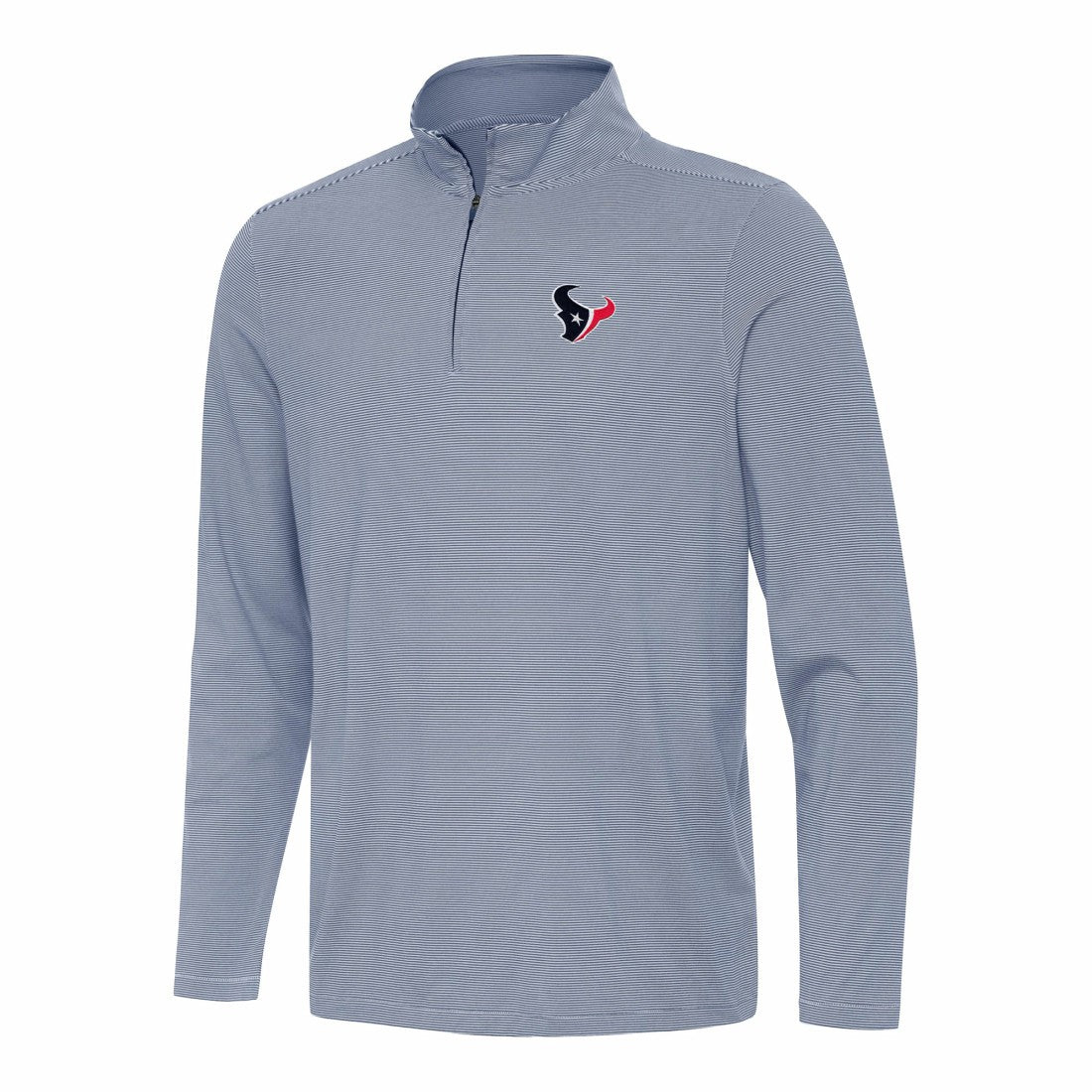 Houston Texans Antigua Twine Quarter-Zip Jacket Navy/White | NFL