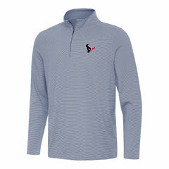 Houston Texans Antigua Twine Quarter-Zip Jacket Navy/White | NFL