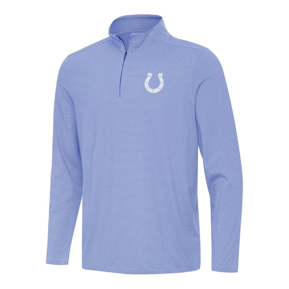 Indianapolis Colts Antigua Twine Quarter-Zip Jacket Royal/White | NFL