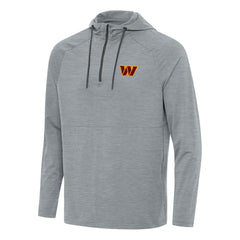 Washington Commanders Antigua Spikes Quarter-Zip Pullover Hoodie Heather Gray | NFL
