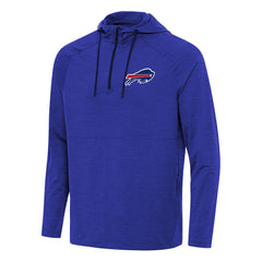 Buffalo Bills Antigua Spikes Quarter-Zip Pullover Hoodie Heather Royal | NFL