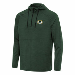 Green Bay Packers Antigua Spikes Quarter-Zip Pullover Hoodie Hunter Green | NFL