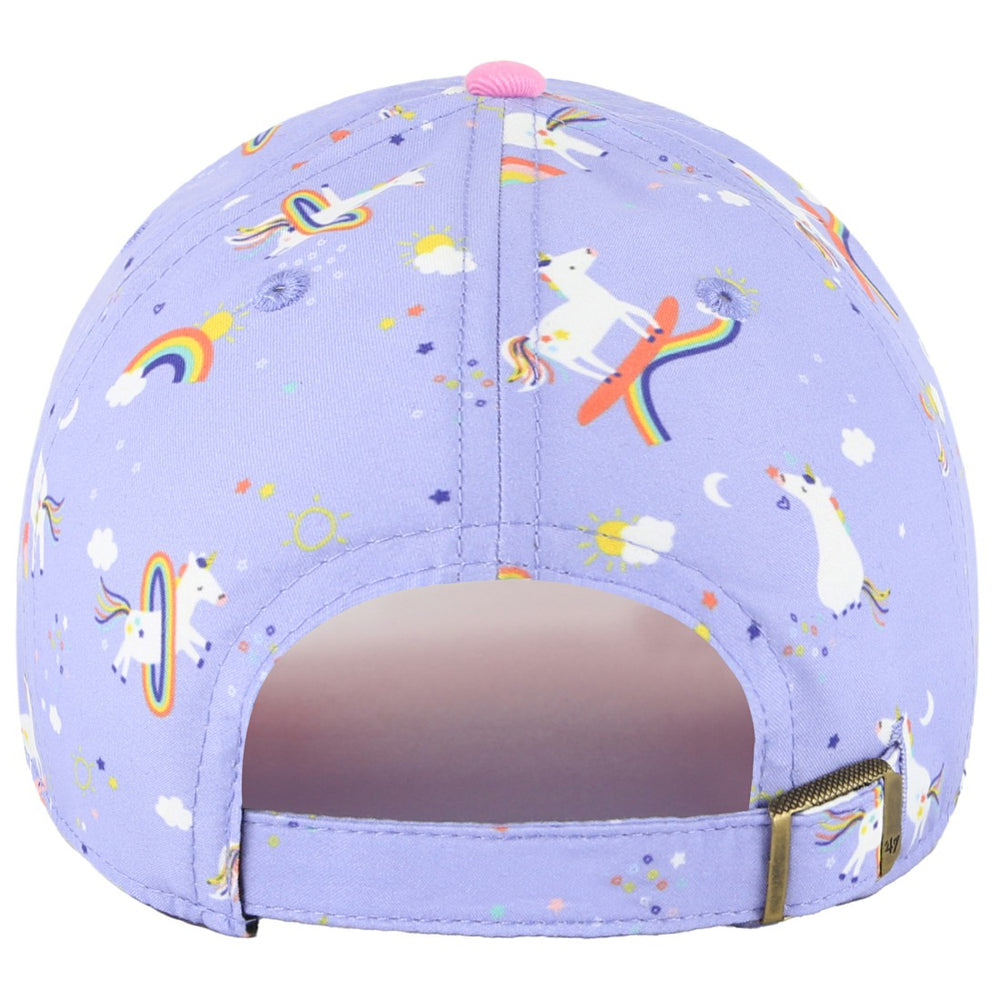 Houston Texans '47 Girls Preschool Unicorn Clean Up Adjustable Hat Lavender | 47 brand