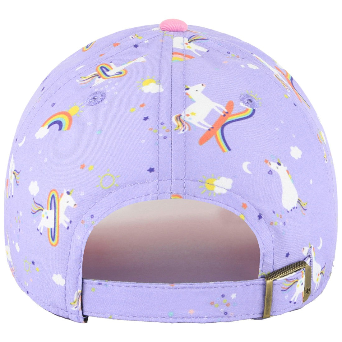 New York Jets '47 Girls Preschool Unicorn Clean Up Adjustable Hat Lavender | 47 brand