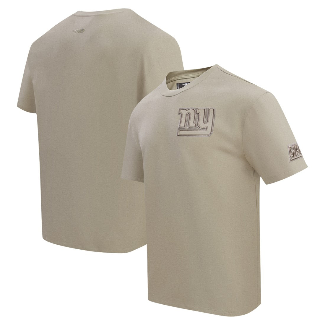 New York Giants Pro Standard Drop Shoulder T-Shirt Tan | NFL