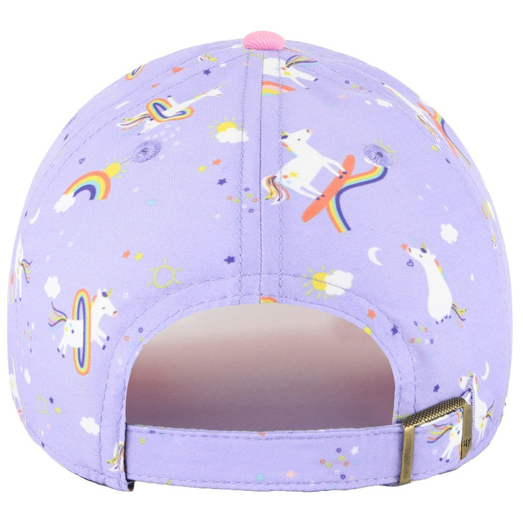 Los Angeles Rams '47 Girls Preschool Unicorn Clean Up Adjustable Hat Lavender | 47 brand