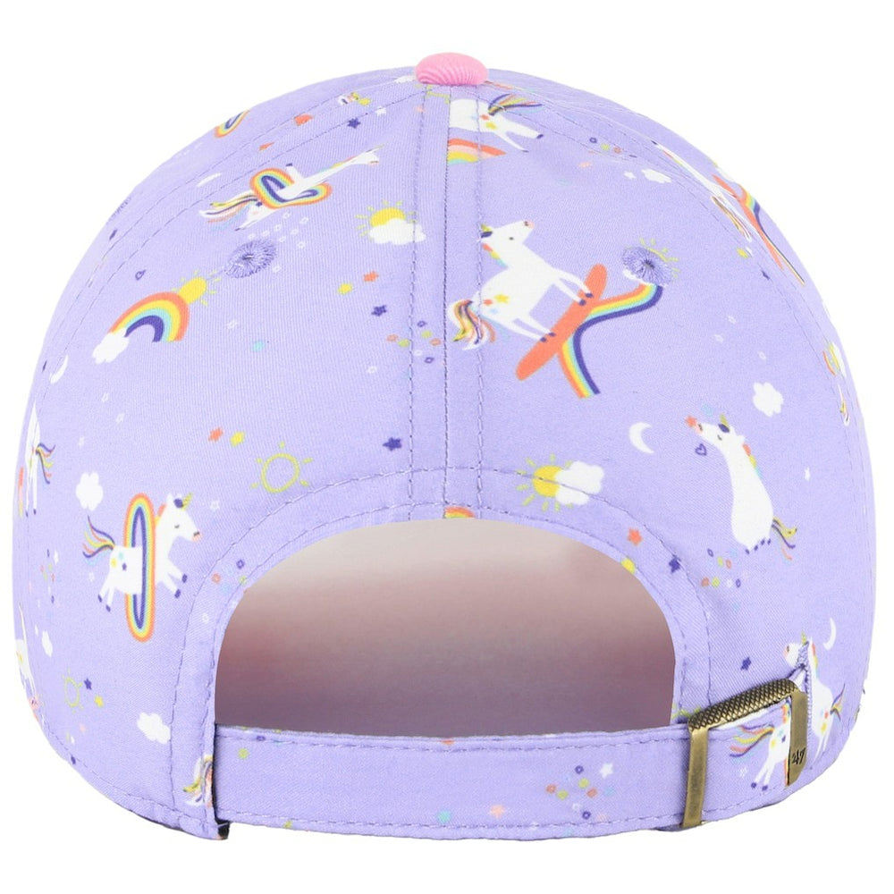 Los Angeles Rams '47 Girls Preschool Unicorn Clean Up Adjustable Hat Lavender | 47 brand