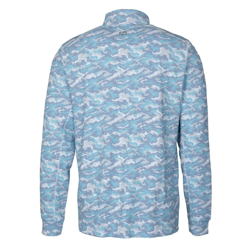 Detroit Tigers Cutter & Buck Traverse Eco Camo Tri-Blend DryTec Quarter-Zip Jacket - MLB