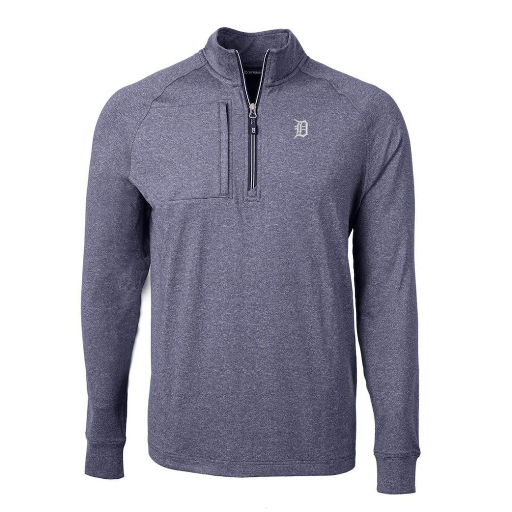 Detroit Tigers Cutter & Buck Adapt Eco Raglan Quarter-Zip Jacket - MLB
