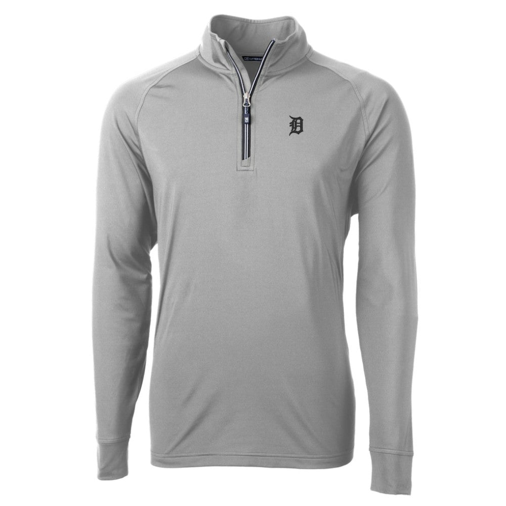 Detroit Tigers Cutter & Buck Adapt Eco Raglan Quarter-Zip Top - MLB