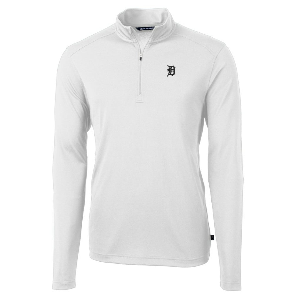 Detroit Tigers Cutter & Buck Virtue Eco Pique Quarter-Zip Jacket - MLB
