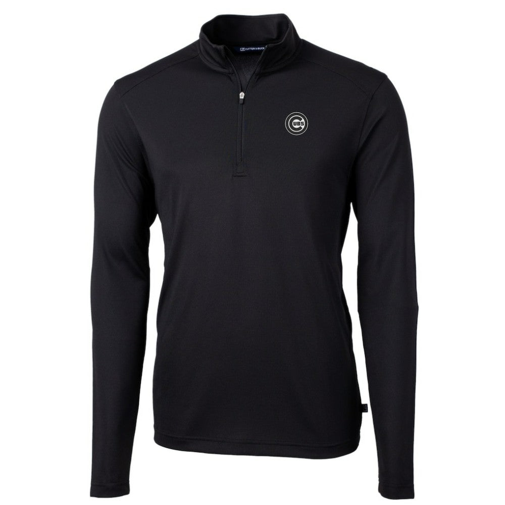 Chicago Cubs Cutter & Buck Virtue Eco Pique Quarter-Zip Jacket - MLB