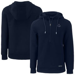 Boston Red Sox Cutter & Buck Roam Eco Recycled Half-Zip Pullover Hoodie - MLB