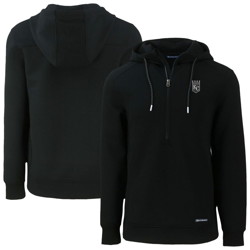 Kansas City Royals Cutter & Buck Roam Eco Recycled Half-Zip Pullover Hoodie - MLB