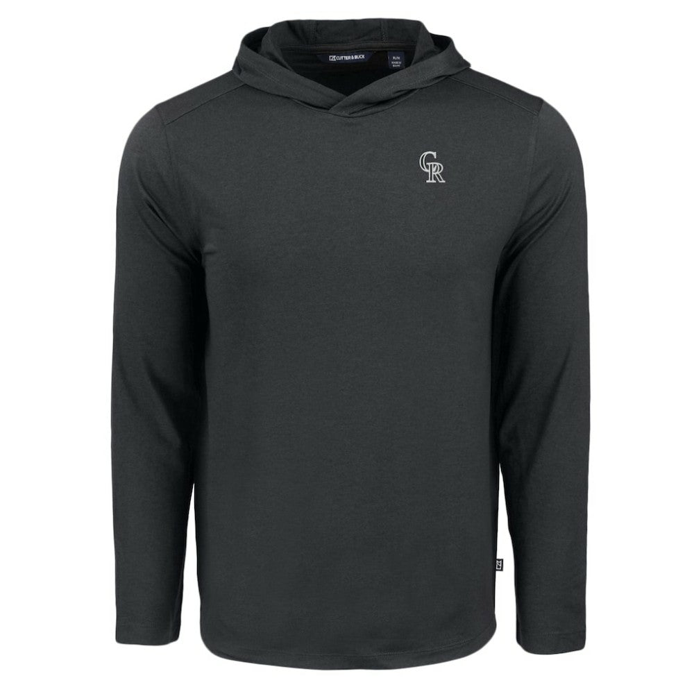 Colorado Rockies Cutter & Buck Coastline Epic Comfort Eco Recycled Long Sleeve Hoodie T-Shirt - MLB