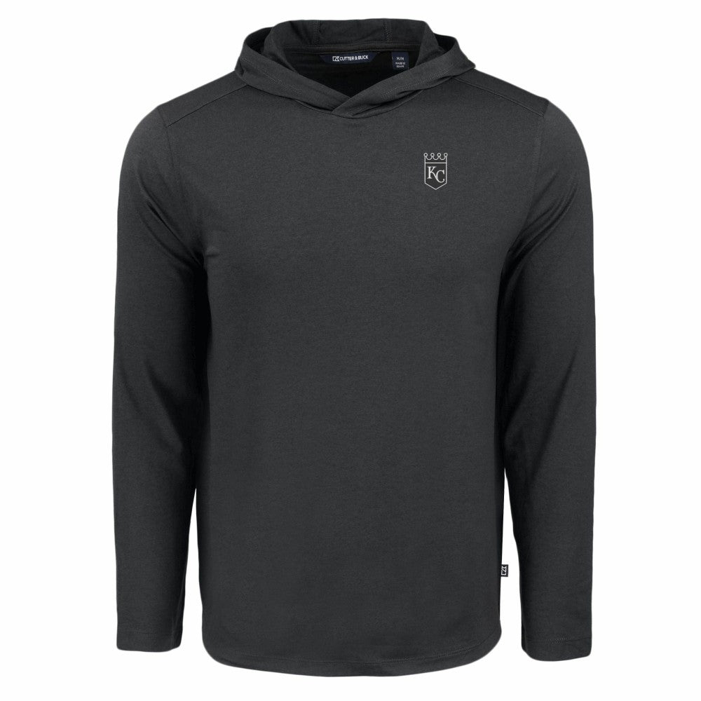 Kansas City Royals Cutter & Buck Coastline Epic Comfort Eco Recycled Long Sleeve Hoodie T-Shirt - MLB