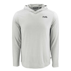Atlanta Braves Cutter & Buck Coastline Epic Comfort Eco Recycled Long Sleeve Hoodie T-Shirt - MLB