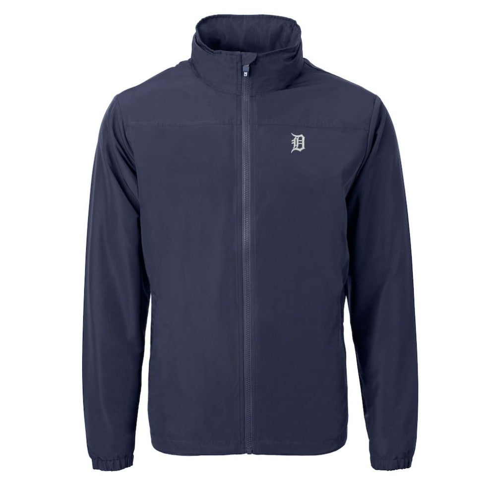 Detroit Tigers Cutter & Buck Charter Eco Recycled Full-Zip Hoodie Jacket - MLB