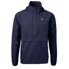 Chicago Cubs Cutter & Buck Charter Eco Recycled Anorak Half-Zip Hoodie Jacket - MLB