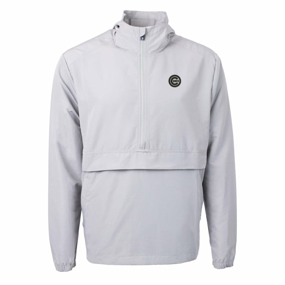 Chicago Cubs Cutter & Buck Charter Eco Recycled Anorak Half-Zip Hoodie Jacket - MLB