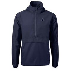 Boston Red Sox Cutter & Buck Charter Eco Recycled Anorak Half-Zip Hoodie Jacket - MLB