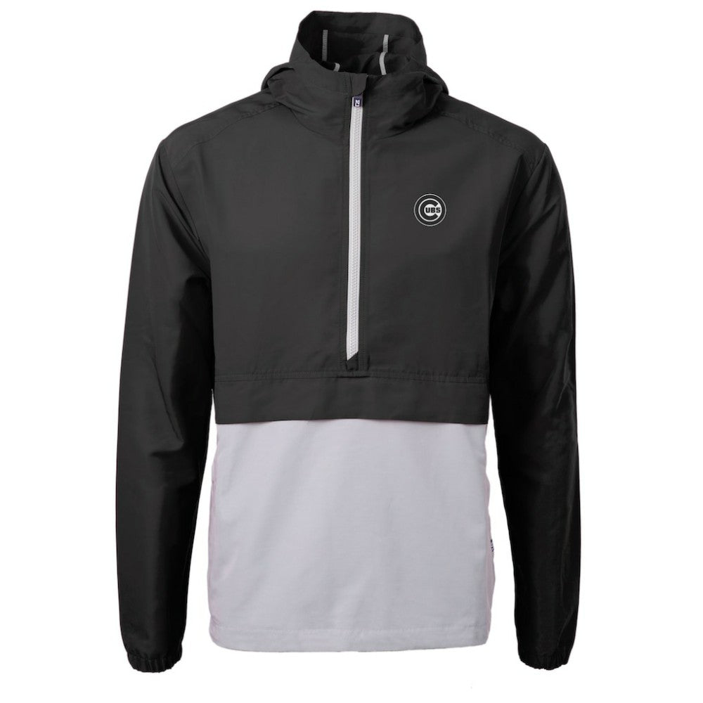 Chicago Cubs Cutter & Buck Charter Eco Recycled Anorak Half-Zip Hoodie Jacket - MLB