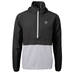Chicago Cubs Cutter & Buck Charter Eco Recycled Anorak Half-Zip Hoodie Jacket - MLB