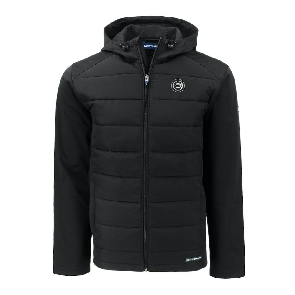 Chicago Cubs Cutter & Buck Evoke Hybrid Eco Softshell Recycled Full-Zip Jacket - MLB