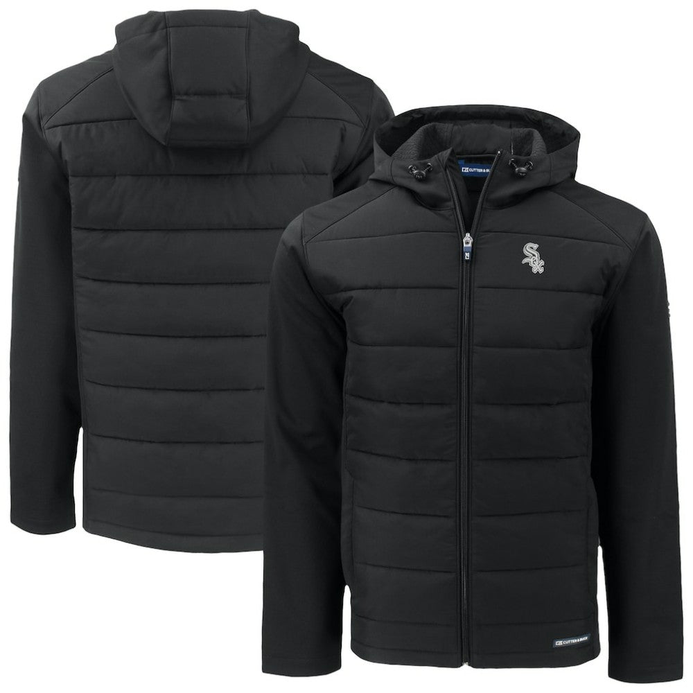 Chicago White Sox Cutter & Buck Evoke Hybrid Eco Softshell Recycled Full-Zip Jacket - MLB