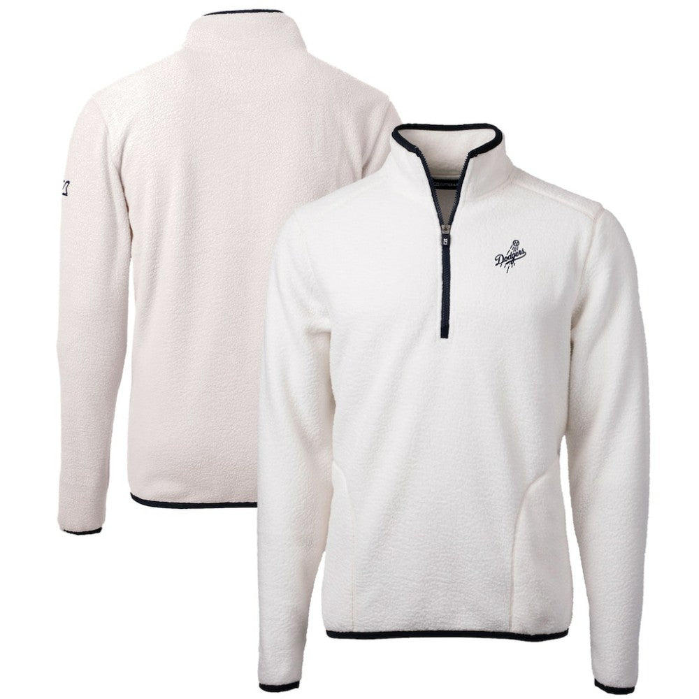 Los Angeles Dodgers Cutter & Buck Cascade Eco Fleece Quarter-Zip Jacket - MLB
