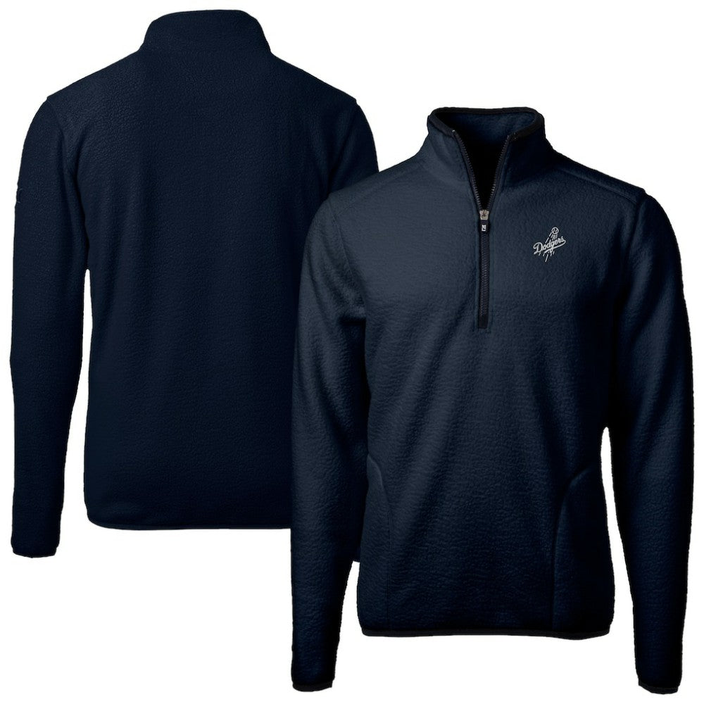 Los Angeles Dodgers Cutter & Buck Cascade Eco Fleece Quarter-Zip Jacket - MLB