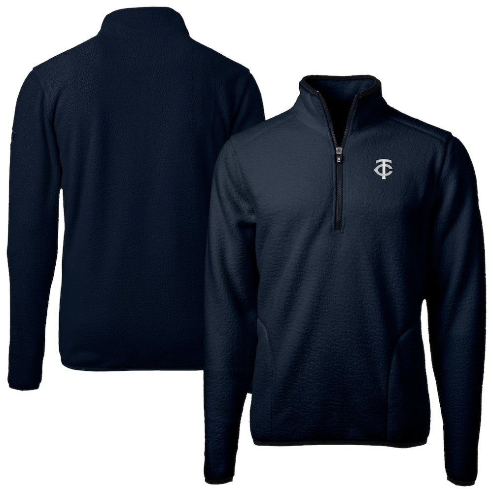 Minnesota Twins Cutter & Buck Cascade Eco Fleece Quarter-Zip Jacket - MLB