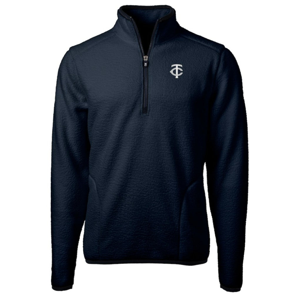 Minnesota Twins Cutter & Buck Cascade Eco Fleece Quarter-Zip Jacket - MLB
