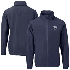 New York Mets Cutter & Buck Charter Eco Recycled Full-Zip Hoodie Jacket - MLB
