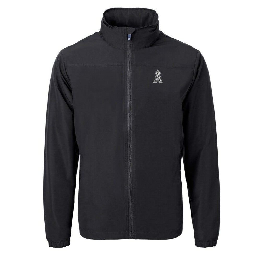 Los Angeles Angels Cutter & Buck Charter Eco Recycled Full-Zip Hoodie Jacket - MLB