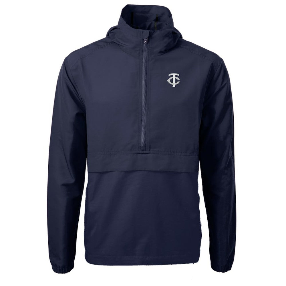 Minnesota Twins Cutter & Buck Charter Eco Recycled Anorak Half-Zip Hoodie Jacket - MLB