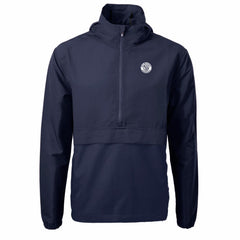 Milwaukee Brewers Cutter & Buck Charter Eco Recycled Anorak Half-Zip Hoodie Jacket - MLB