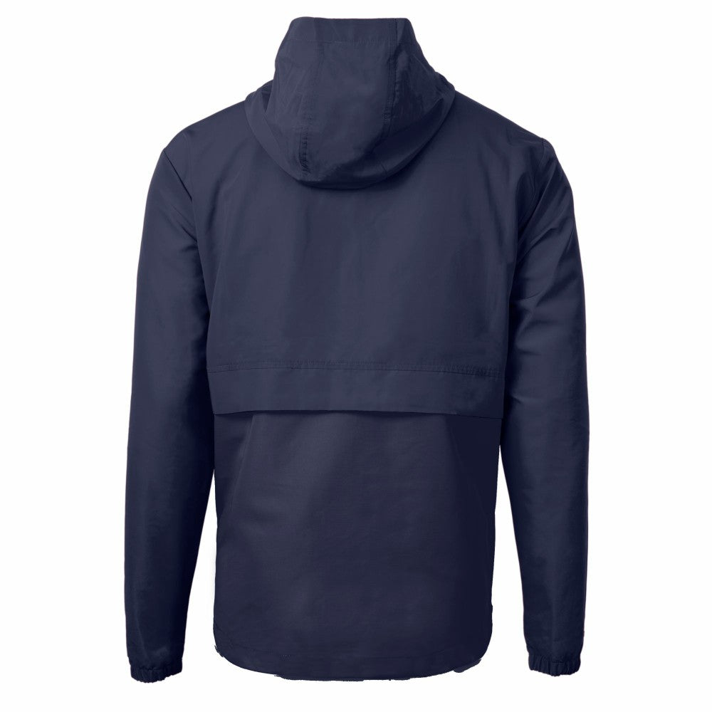 Milwaukee Brewers Cutter & Buck Charter Eco Recycled Anorak Half-Zip Hoodie Jacket - MLB