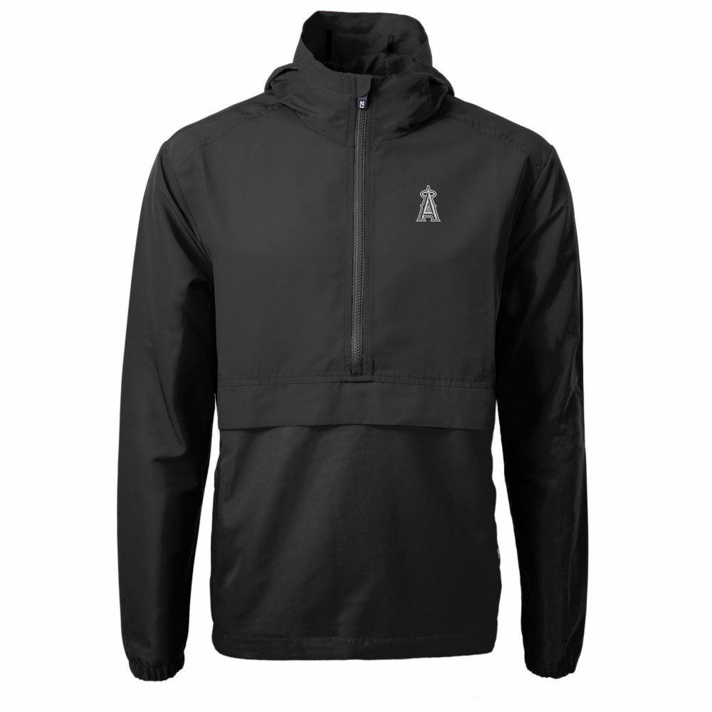 Los Angeles Angels Cutter & Buck Charter Eco Recycled Anorak Half-Zip Hoodie Jacket - MLB