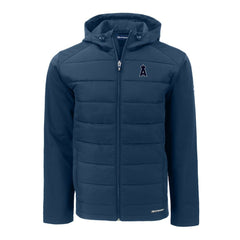 Los Angeles Angels Cutter & Buck Evoke Hybrid Eco Softshell Recycled Full-Zip Hooded Jacket - MLB