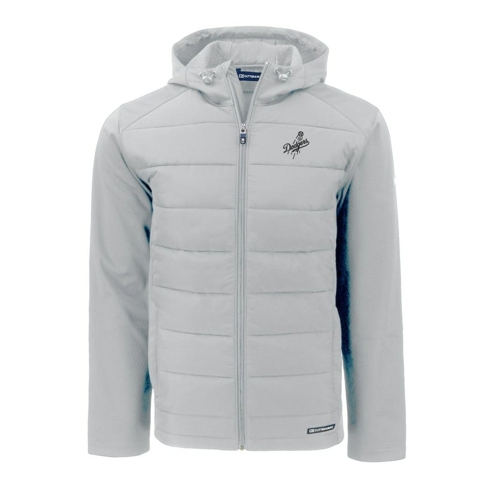Los Angeles Dodgers Cutter & Buck Evoke Hybrid Eco Softshell Recycled Full-Zip Hooded Jacket - MLB